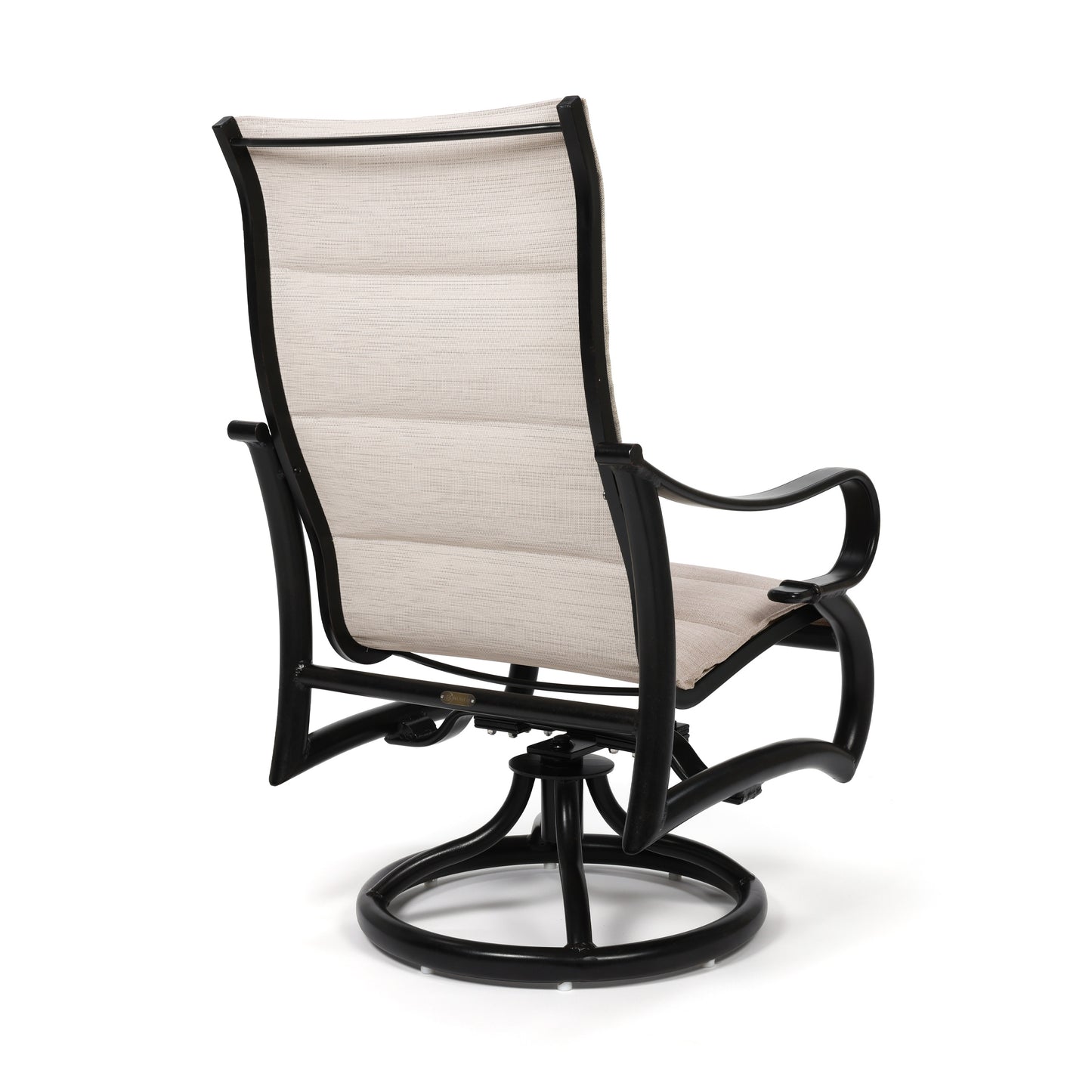 Passage Padded Sling High Back Swivel Rocker Dining Chair, image 2