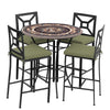 Provance 42d Hight Dining w Milano Bar Chairs BK CIL