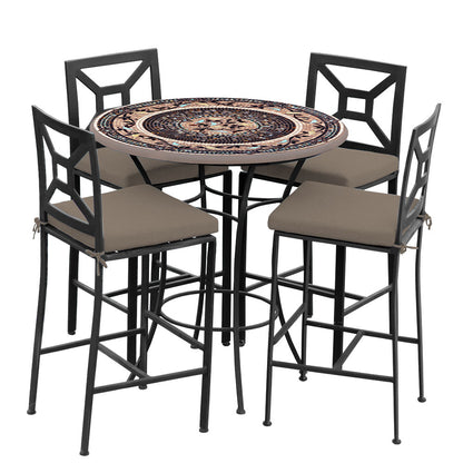 
                  Provance 42d Hight Dining w Milano Bar Chairs BK COCOA - Image 38
                