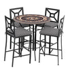 Provance 42d Hight Dining w Milano Bar Chairs BK CS