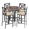 Provance 42d Hight Dining w Milano Bar Chairs BK HB