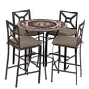 Provance 42d Hight Dining w Milano Bar Chairs ESP COCOA