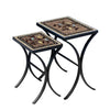 Provence Nesting Table Set Black Frame