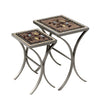 Provence Nesting Table Set Pewter Frame