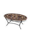 Provence Oval Coffee Table Black Frame