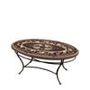 Provence Oval Coffee Table Espresso Frame