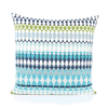 20" Square Elaine Smith Pillow  Modern Oval Ocean