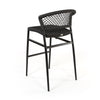 Ria Bar Side Chair Black Rope Back