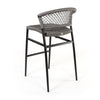 Ria Bar Side Chair Gray Rope Back