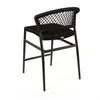 Ria Counter Side Chair Black Rope Back