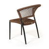 Ria Dining Side Chair Brown Rope Back