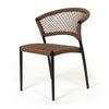 Ria Dining Side Chair Brown Rope