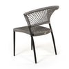 Ria Dining Side Chair Gray Rope Back