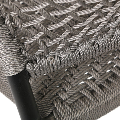 
                  Ria Dining Side Chair Gray Rope Frame Detail - Image 9
                