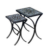 Roma Nesting Table Set Black Frame