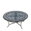 Roma Round Coffee Table Pewter Frame