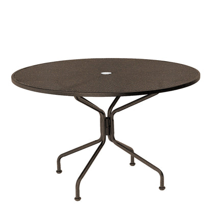 
                  Round Mesh Top Dining Table Chestnut Brown - Image 2
                