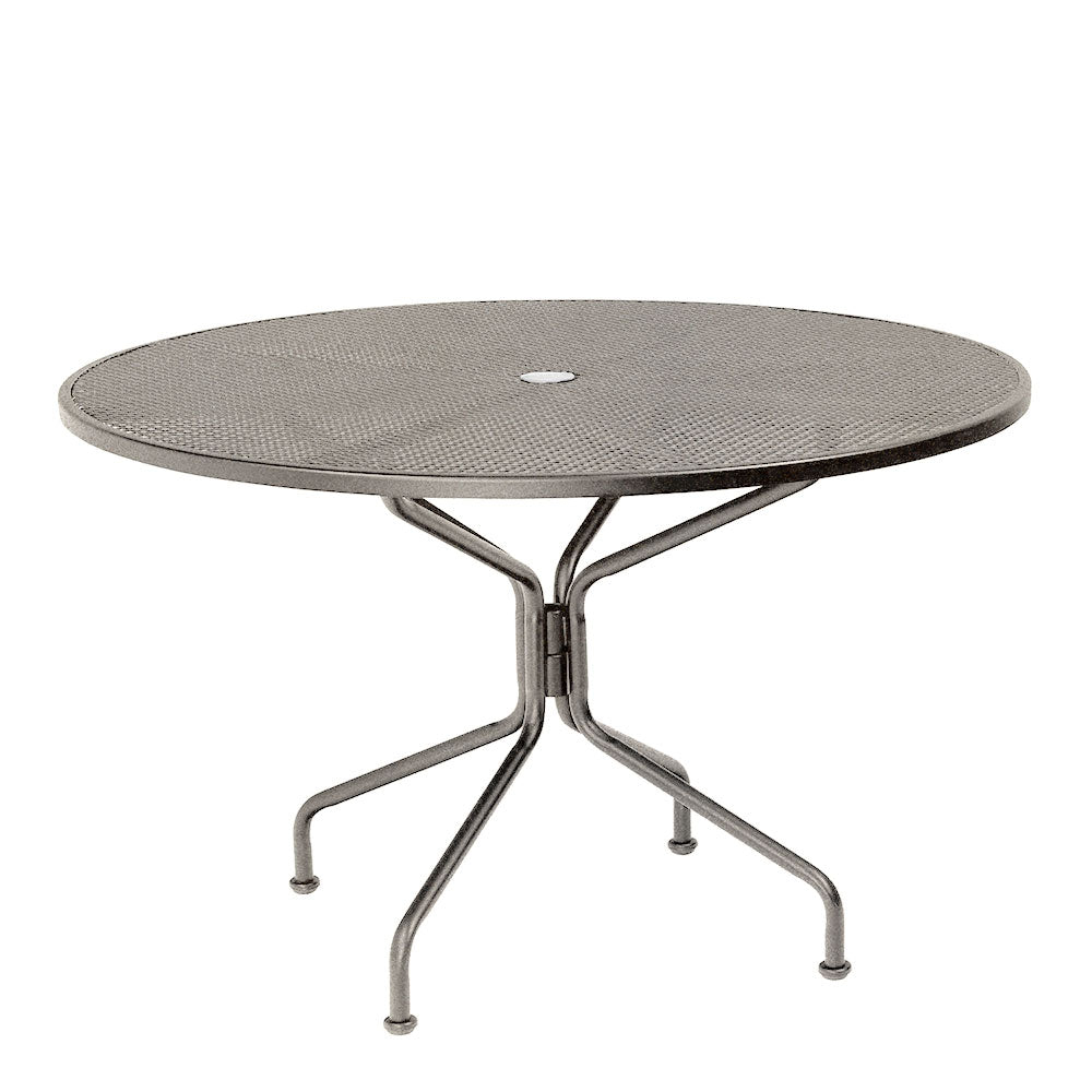 Round Mesh Top Dining Table Graphite, image 4