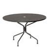 Round Mesh Top Dining Table Gray Shimmer