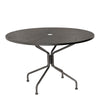 Round Mesh Top Dining Table Pewter