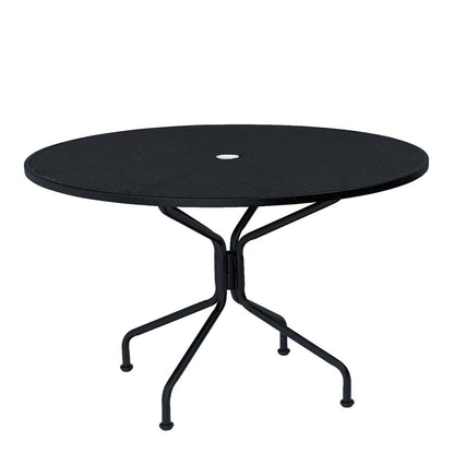 
                  Round Mesh Top Dining Table Smooth Black - Image 9
                