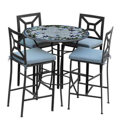 
                  Royal Hummingbird 42d Hight Dining w Milano Bar Chairs BK SPA - Image 34
                