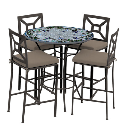 
                  Royal Hummingbird 42d Hight Dining w Milano Bar Chairs ESP COCOA - Image 3
                