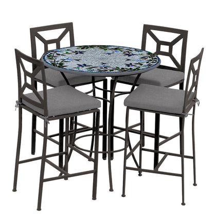 
                  Royal Hummingbird 42d Hight Dining w Milano Bar Chairs ESP CS - Image 5
                