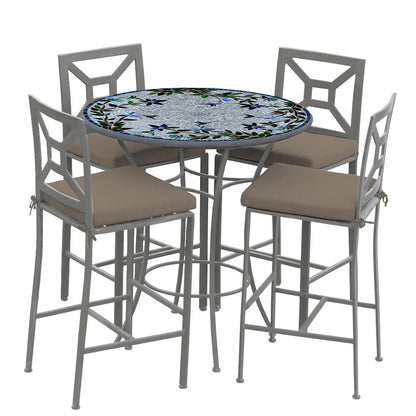 
                  Royal Hummingbird 42d Hight Dining w Milano Bar Chairs PEW COCOA - Image 33
                