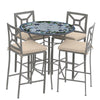 Royal Hummingbird 42d Hight Dining w Milano Bar Chairs PEW HB