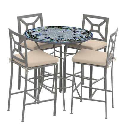 
                  Royal Hummingbird 42d Hight Dining w Milano Bar Chairs PEW HB - Image 31
                