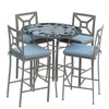 Royal Hummingbird 42d Hight Dining w Milano Bar Chairs PEW SPA