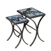 Royal Hummingbird Nesting Table Set Espresso Frame