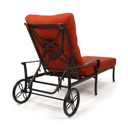 
                  Santa Barbara Chaise Lounge Burnt Orange Back - Image 2
                