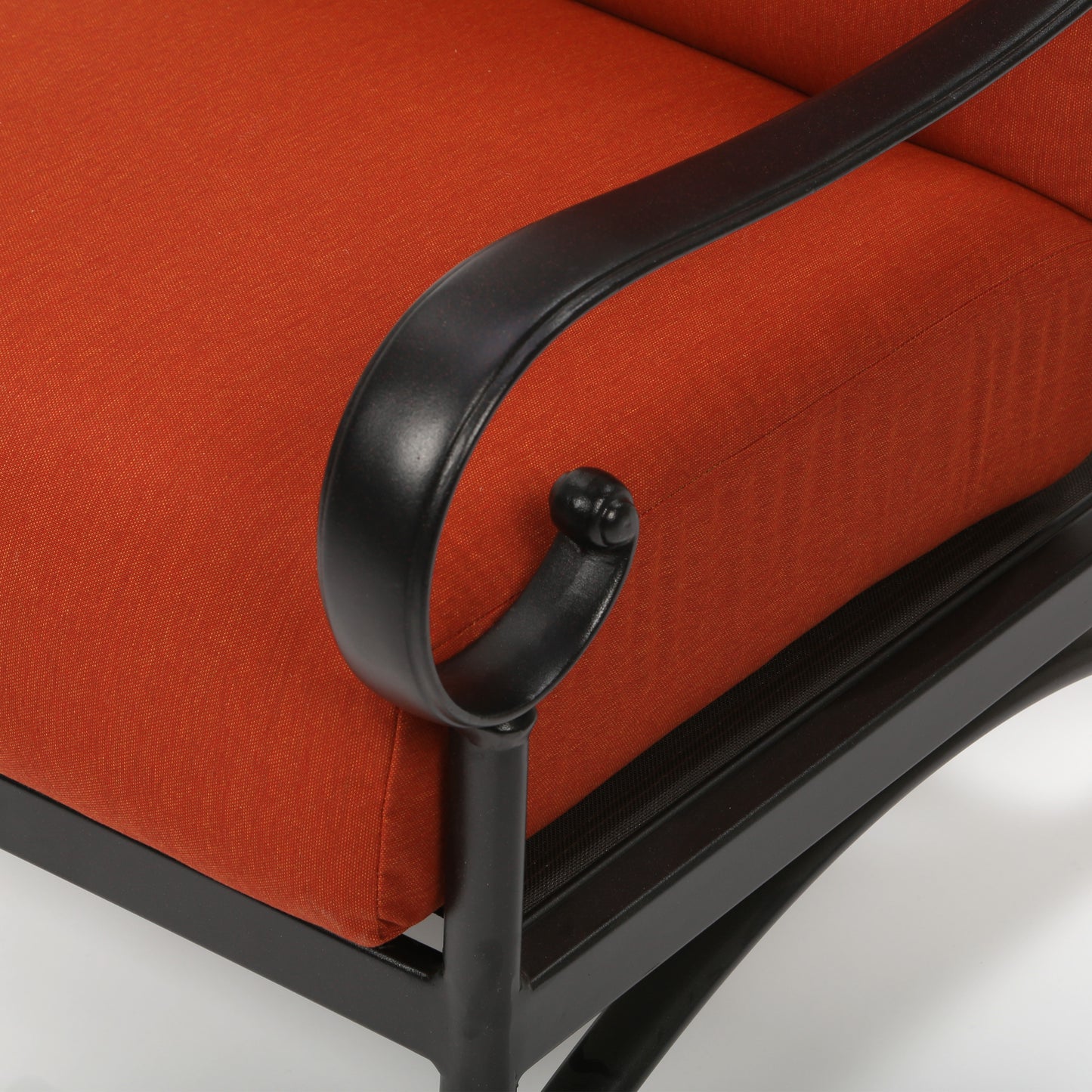 Santa Barbara Club Chair Canvas Brick Fabric Detail, image 6