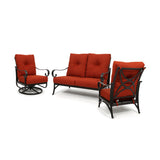 Santa Barbara Loveseat Set Burnt Orange