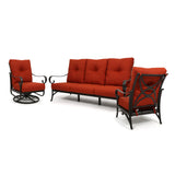 Santa Barbara Sofa Set Burnt Orange