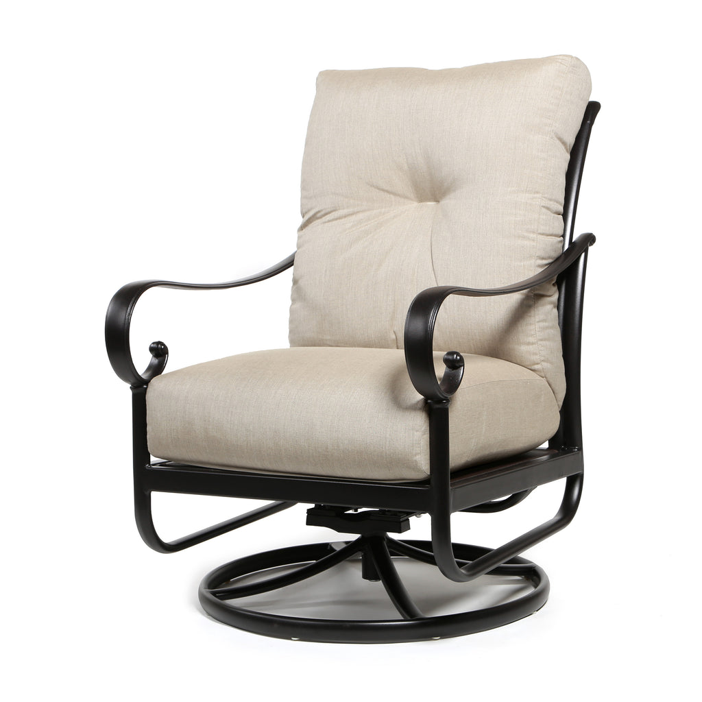 Santa Barbara Swivel Rocker Club Chair Cast Ash Cushions