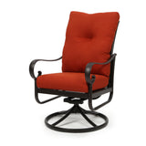 Santa Barbara Swivel Rocker Dining Chair Burnt Orange