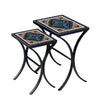 Sardinia Nesting Table Set Black Frame
