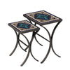 Sardinia Nesting Table Set Espresso Frame