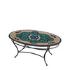 Sardinia Oval Coffee Table Black Frame