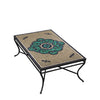 Sardinia Rec Coffee Table Black Frame