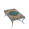 Sardinia Rec Coffee Table Pewter Frame