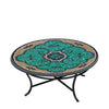 Sardinia Round Coffee Table Black Frame