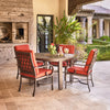 Sedona 5 Piece Dining Chair Set Canvas Terracotta Fabric Environmental