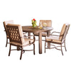 Sedona 5 Piece Dining Chair Set Cast Ash Fabric