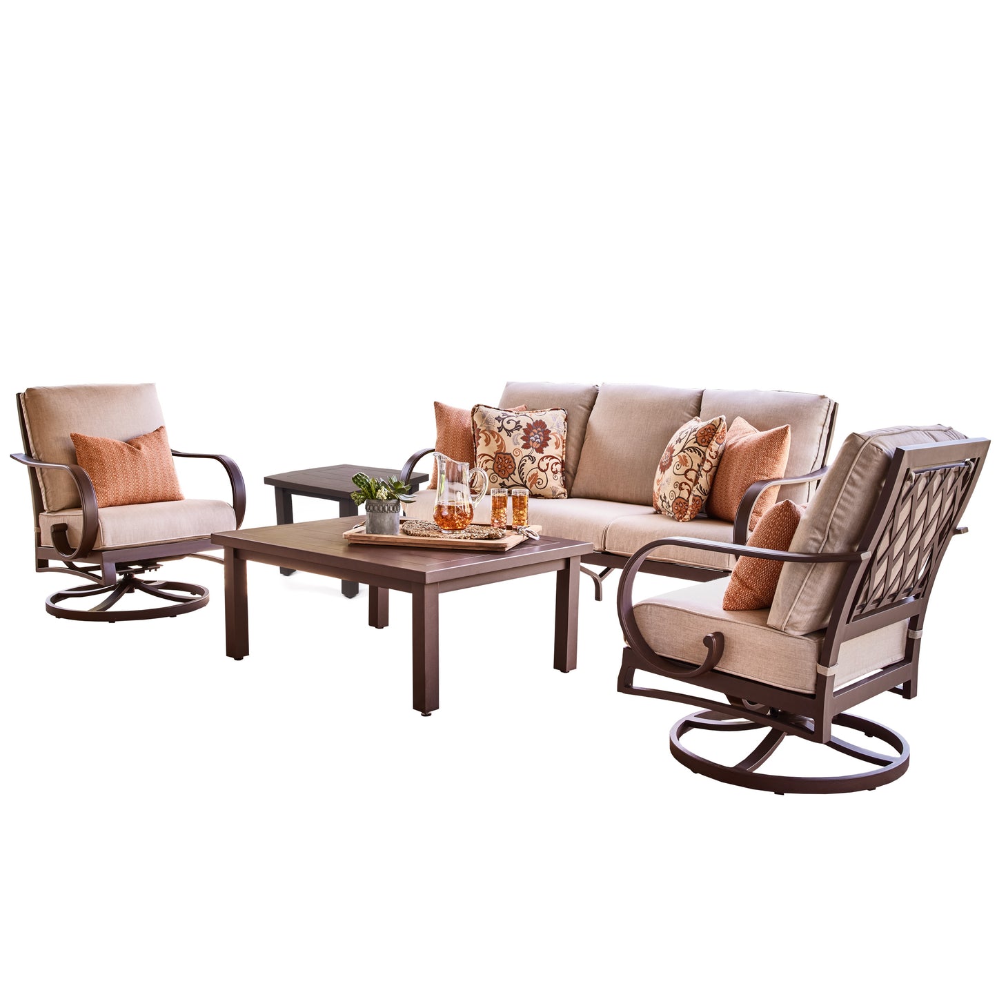 Sedona 5 Piece Sofa Set Cast Ash Fabric, image 2