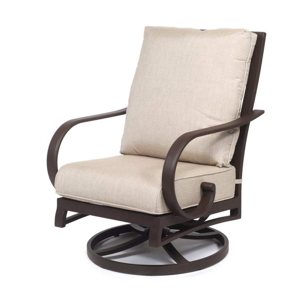 Sedona High Back Swivel Rocker Lounge Chair Cast Ash Fabric