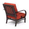 Sedona Lounge Chair Canvas Terracotta Fabric Back